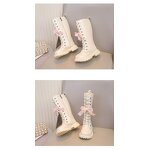 Children's Boots Manufacturer - Velvet Knee-High Boots