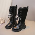 Children's Boots Manufacturer - Velvet Knee-High Boots