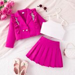 Girls Clothing Set Manufacturer - Custom 3 Pieces Outwear