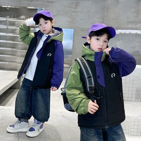 Boys Coat Manufacturer - Custom Fleece-lined Windproof