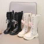 Children's Boots Manufacturer - Velvet Knee-High Boots
