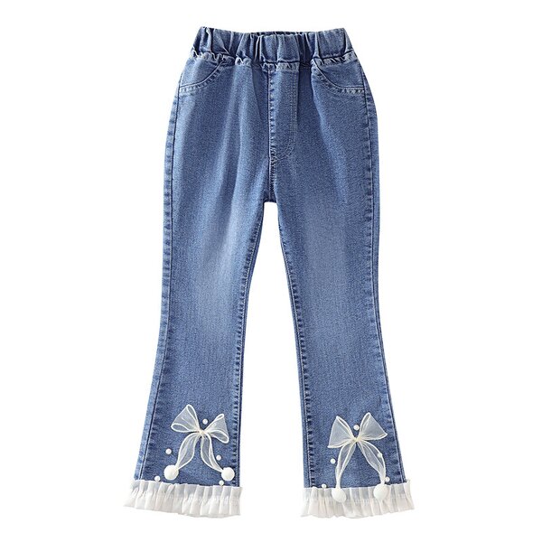 Girls Pants Manufacturer - Custom Flared Jeans OEM