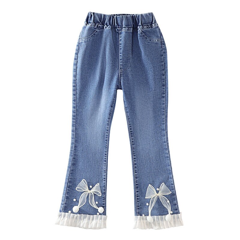 Girls Pants Manufacturer - Custom Flared Jeans OEM