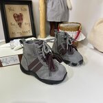 Children's Velvet Boots Factory - Hook Loop Closure OEM