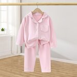 Girls Pajamas Supplier - Custom Velvet Two-Piece Set