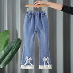 Girls Pants Manufacturer - Custom Flared Jeans OEM