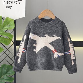 Children's Sweater Supplier - Custom Cartoon Pattern OEM