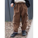 Children's Velvet Trousers Factory - Loose Straight PU Coated