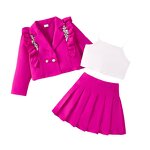 Girls Clothing Set Manufacturer - Custom 3 Pieces Outwear