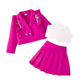 Girls Clothing Set Manufacturer - Custom 3 Pieces Outwear