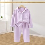 Girls Pajamas Supplier - Custom Velvet Two-Piece Set