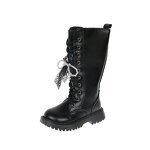 Children's Boots Manufacturer - Velvet Knee-High Boots
