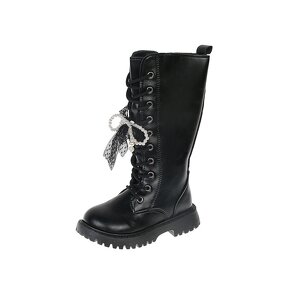 Children's Boots Manufacturer - Velvet Knee-High Boots
