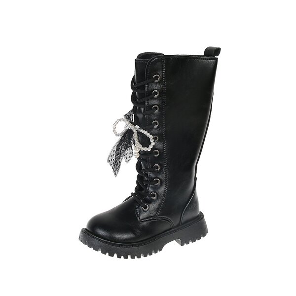 Children's Boots Manufacturer - Velvet Knee-High Boots