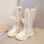 Children's Boots Manufacturer - Velvet Knee-High Boots