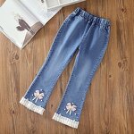 Girls Pants Manufacturer - Custom Flared Jeans OEM