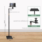 Projector Stand Manufacturer - OEM/ODM Universal Height Adjustable Floor Stand