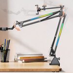 Microphone Stand Manufacturer - OEM/ODM RGB Rotatable Sturdy Metal Desk Stand