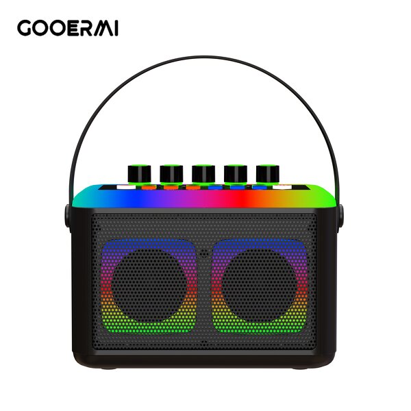 Karaoke Machine Manufacturer - OEM/ODM BT RGB Sound Card with Microphones