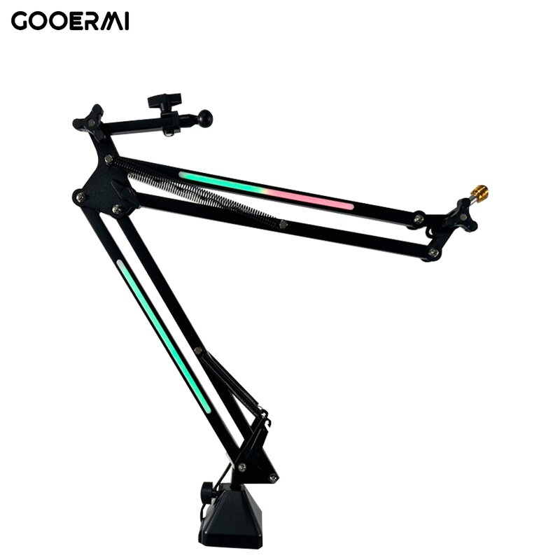 Microphone Stand Manufacturer - OEM/ODM RGB Rotatable Sturdy Metal Desk Stand