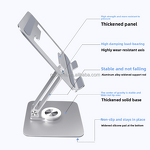 iPad Stand Manufacturer - OEM/ODM Full Metal 360° Rotating Adjustable Holder