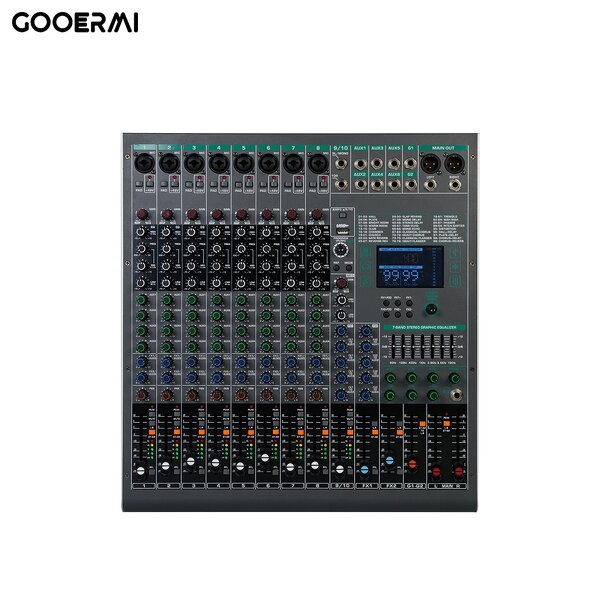 DJ Mixer Manufacturer - OEM/ODM 10 Channel DSP Effects Audio Console