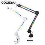 Microphone Stand Manufacturer - OEM/ODM Metal Desk Stand with Colorful Light Arm