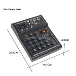 USB Audio Mixer Manufacturer - OEM/ODM Mini 4-Channel Built-In Delay Mixer