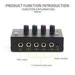Headphone Amplifier Manufacturer - OEM/ODM 4 Channel Stereo Headphone Amplifier
