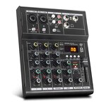 USB Audio Mixer Manufacturer - OEM/ODM Mini 4-Channel Built-In Delay Mixer