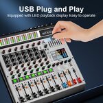 Audio Mixer Manufacturer - OEM/ODM 8 Channel DSP Digital Effects Console