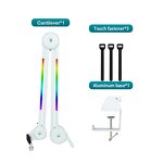 Microphone Stand Manufacturer - OEM/ODM Metal Desk Stand with Colorful Light Arm