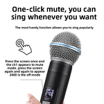 Wireless Microphone Manufacturer - OEM/ODM Cardioid XLR One-to-Two Karaoke Mic