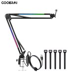 Microphone Arm Manufacturer - OEM/ODM RGB Desk Mount Clamp Folding Boom Arm
