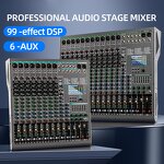Audio Console Mixer Manufacturer - OEM/ODM 14 Channel USB DSP Effects Mixer