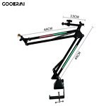 Microphone Stand Manufacturer - OEM/ODM RGB Rotatable Sturdy Metal Desk Stand