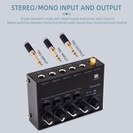 Mini Audio Mixer Manufacturer - OEM/ODM 4 Channel Ultra Low-Noise Line Mixer