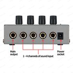 Headphone Amplifier Manufacturer - OEM/ODM 4 Channel Stereo Headphone Amp