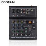 USB Audio Mixer Manufacturer - OEM/ODM Mini 4-Channel Built-In Delay Mixer