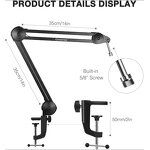 Microphone Stand Manufacturer - OEM/ODM Metal Desktop Heavy Duty Arm Holder
