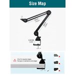 Microphone Stand Manufacturer - OEM/ODM Adjustable Aluminium Arm Desk Stand