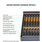 Mixer Manufacturer - OEM/ODM Built-in 99 DSP 7-Band Equalizer Mixer