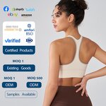 Sports Bra Manufacturer - OEM/ODM Custom Anti-Sagging Zipper Contrast Bra