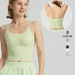 Women's Halter Tops Manufacturer - OEM/ODM Custom Chest Pad High-Elastic Vest