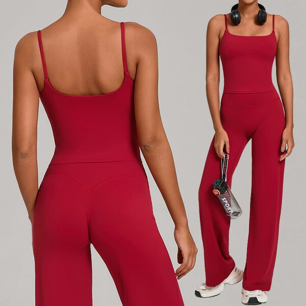 Women's Yoga Set Manufacturer - OEM/ODM Custom 2-Piece Seamless Tank Top Set