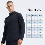 Men's Sports Top Manufacturer - OEM/ODM Custom Half Zip Running Stand up Collar Top