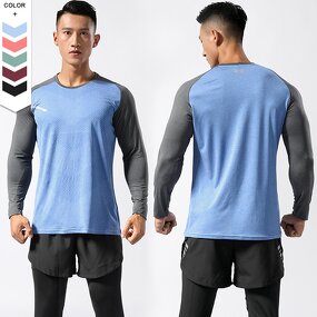 Men's Sports Top Manufacturer - OEM/ODM Custom Breathable Running Long Sleeve Top