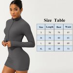 Women's Bodysuit Manufacturer - OEM/ODM Custom Sports Nude Slim Fit Windproof Jumpsuit