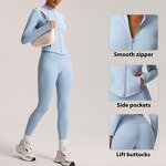 Women's Gym Suit Manufacturer - OEM/ODM Custom Winter High Waist Longsleeve Set