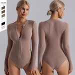 Women's Bodysuit Manufacturer - OEM/ODM Custom Long Sleeve Quick Dry Nude Jumpsuit